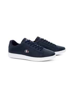 Baskets Lacoste Carnaby France Marin Homme