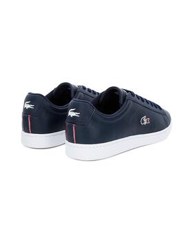 Baskets Lacoste Carnaby France Marin Homme