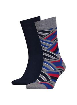 Pack chaussettes Tommy Hilfiger Colorblock Homme 