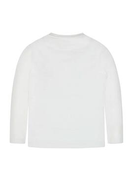 T-Shirt Mayoral Blanc Gravité Pour Garçon
