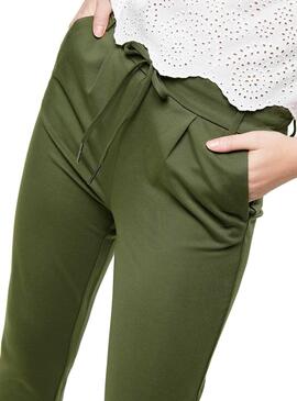 Pantalon Only Poptrash Easy Vert Pour Femme