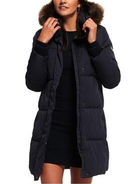 Parka Superdry Cocoon Marino Pour Femme