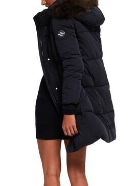 Parka Superdry Cocoon Marino Pour Femme