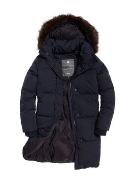 Parka Superdry Cocoon Marino Pour Femme