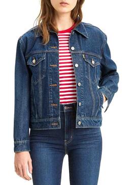 Veste Denim Levis Femme Peanuts Snoopy