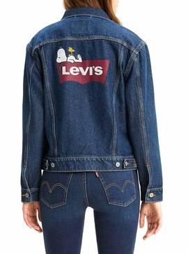 Veste Denim Levis Femme Peanuts Snoopy