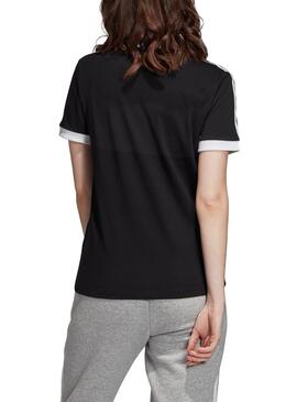 T-Shirt Adidas 3 STR Noir Pour Femme