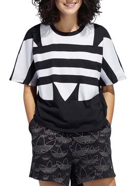 T Shirt Adidas Logo Noir Pour Femme