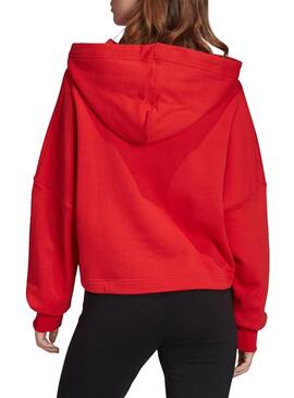 Sweat Adidas Logo Rouge Pour Femme