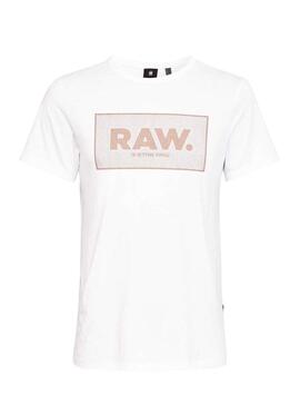 T-Shirt G-Star Boxed Blanc Pour Homme