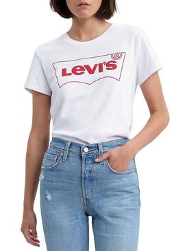 T-Shirt Levis Perfect T2 Blanc Pour Femme
