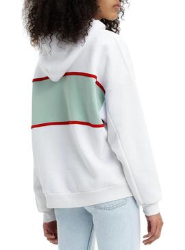 Sweat Levis Cameron Serif Blanc Pour Femme