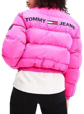 Veste Tommy Jeans Bomber Réversible Rose Femme