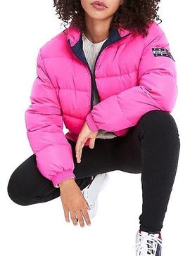 Veste Tommy Jeans Bomber Réversible Rose Femme