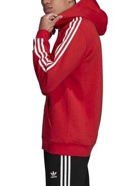 Sweat Adidas 3-Stripes Rouge Pour Homme