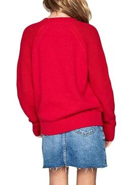 Pull Pepe Jeans Vera Rouge Pour Fille
