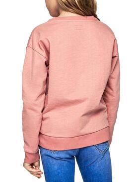 Sweat Pepe Jeans Dale Pink Pour Fille