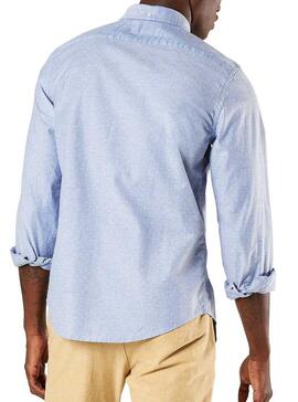 Chemise Dockers Oxford Saddler Stretch Bleu Homme