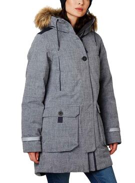 Parka Helly Hansen Longyear Gris Femme