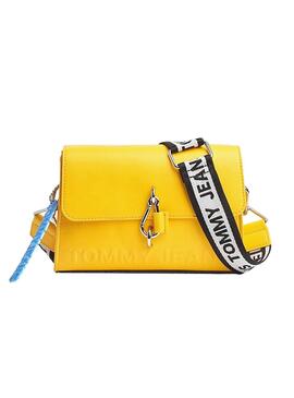 Sac Tommy Jeans Bold Crossover Jaune Femme