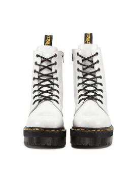 Bootss Dr Martens Retro Jadon 8 YEUX Blanc Femme