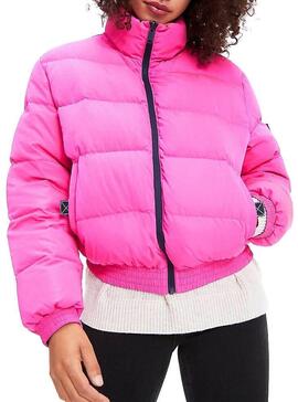 Veste Tommy Jeans Bomber Réversible Rose Femme