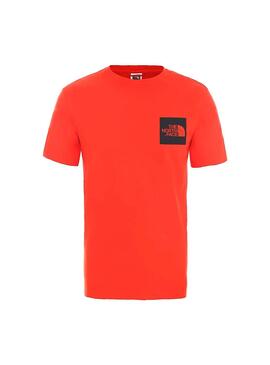 T-Shirt The North Face Fin Rouge Homme