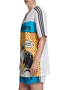 T-Shirt Adidas Fiorucci Blanc Femme