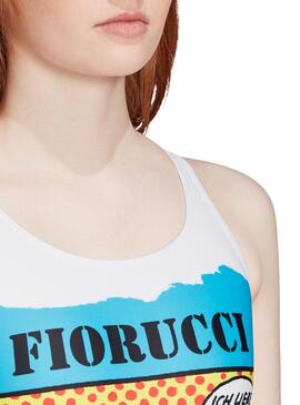 Corps Adidas Fiorucci Blanc Femme