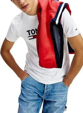 T-Shirt Tommy Jeans Corp Blanc Homme