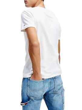 T-Shirt Tommy Jeans Corp Blanc Homme