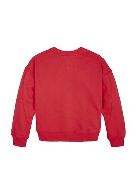 Sweat Tommy Hilfiger 1985 Rouge Fille