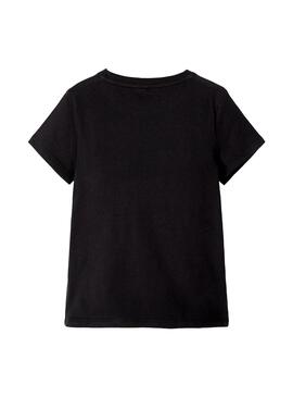T-Shirt Name It Tinea Black Fille