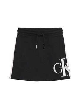 Jupe Calvin Klein Monogram Stripe Black Fille
