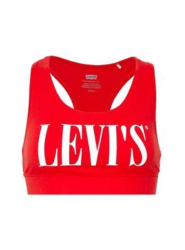 Haut Levis Logo Sports Rouge Femme