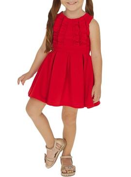 Robe Mayoral Otoman Point Rouge pour Fille