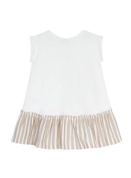 Robe Mayoral Ruffle Stripes Arena pour Fille