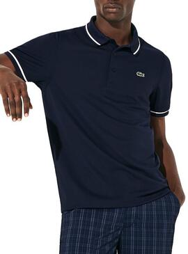 Polo Tennis Lacoste Bleu Homme