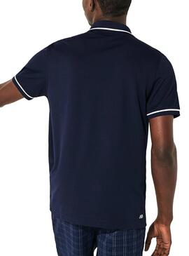 Polo Tennis Lacoste Bleu Homme