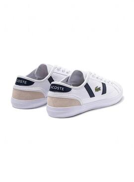 Chaussure Lacoste Sideline Blanc Femme