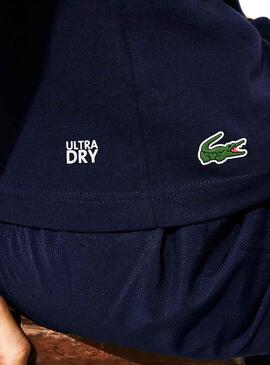 T-Shirt Lacoste Multiple Logo Bleu Marine Homme