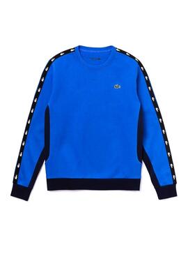 Sweat Lacoste Monographic Bleu Homme