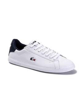 Baskets Lacoste Graduate Blanc Homme