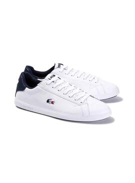 Baskets Lacoste Graduate Blanc Homme