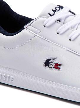 Baskets Lacoste Graduate Blanc Homme