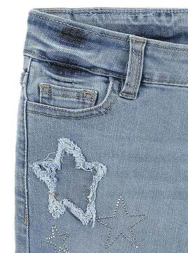Short Jeans Mayoral High Shot blanchi pour Fille