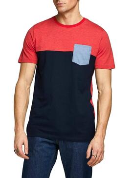 T-Shirt Jack and Jones Coeagle Rouge Homme