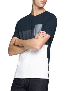 T-Shirt Jack and Jones Coeagle marin Homme