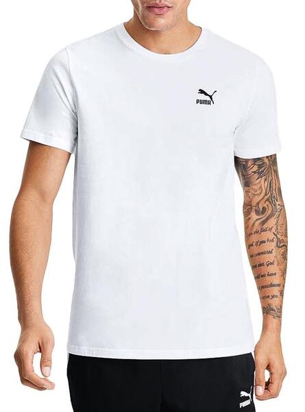 T Shirt Puma Graphic Tailored Blanc Pour Homme