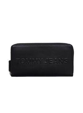Portefeuille Tommy Jeans Bold Large Noir Pour Femm